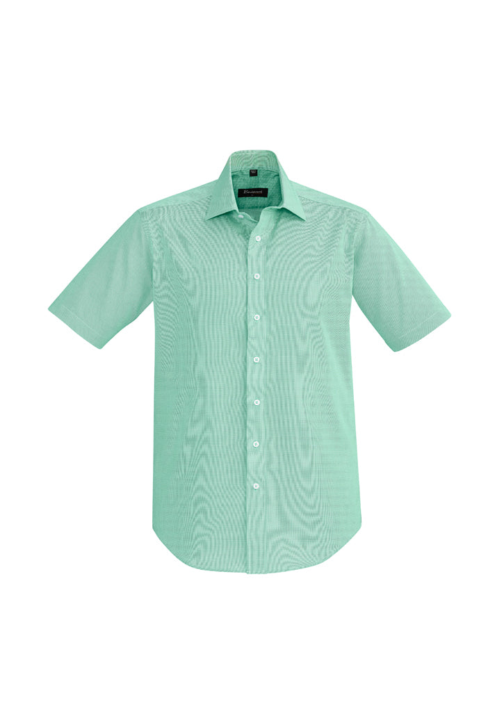 Mens Hudson Short Sleeve Shirt - White 5XL