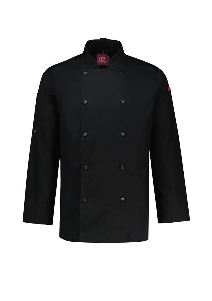 Mens Gusto Long Sleeve Chef Jacket - White 4XL