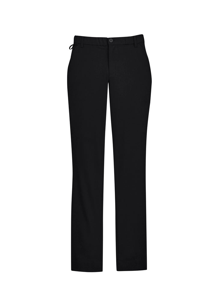 Mens Comfort Waist Flat Front Pant - Charcoal 97R