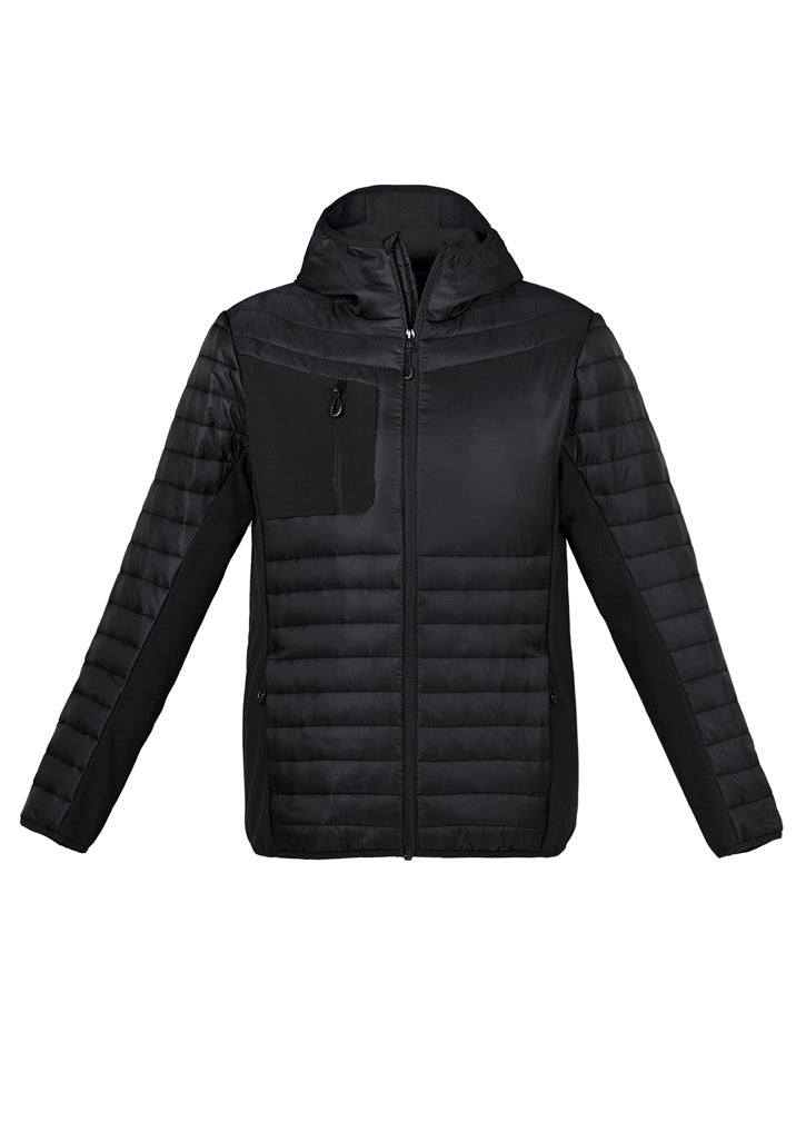 Unisex Patrol Jacket - Black/Silver 5XL