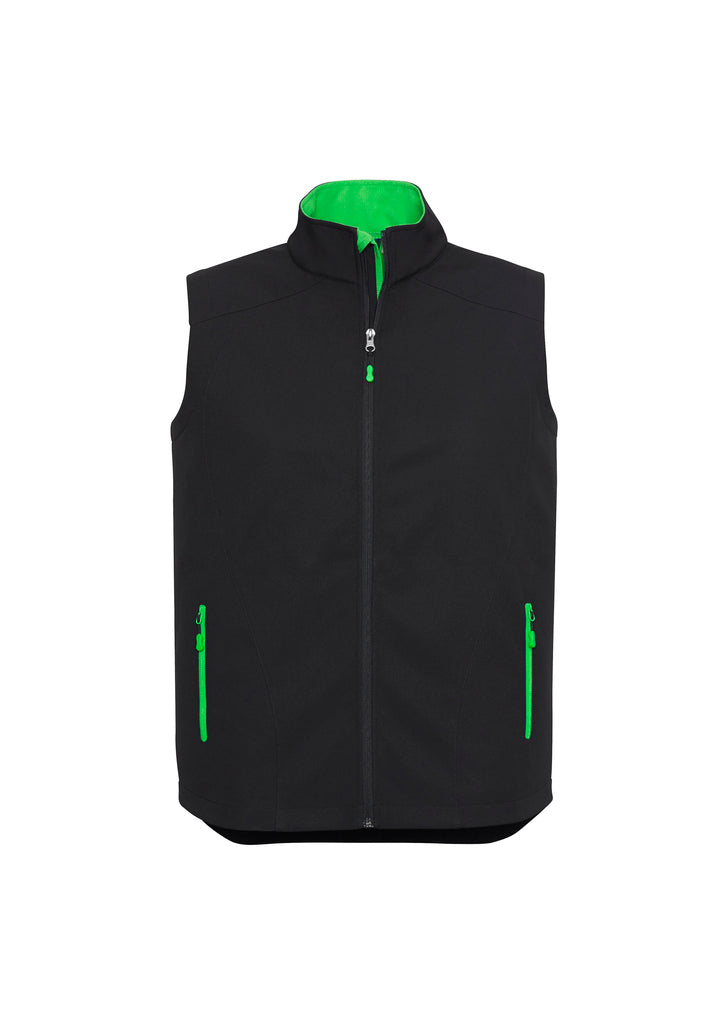 Mens Geneva Vest - Black/Cyan 5XL