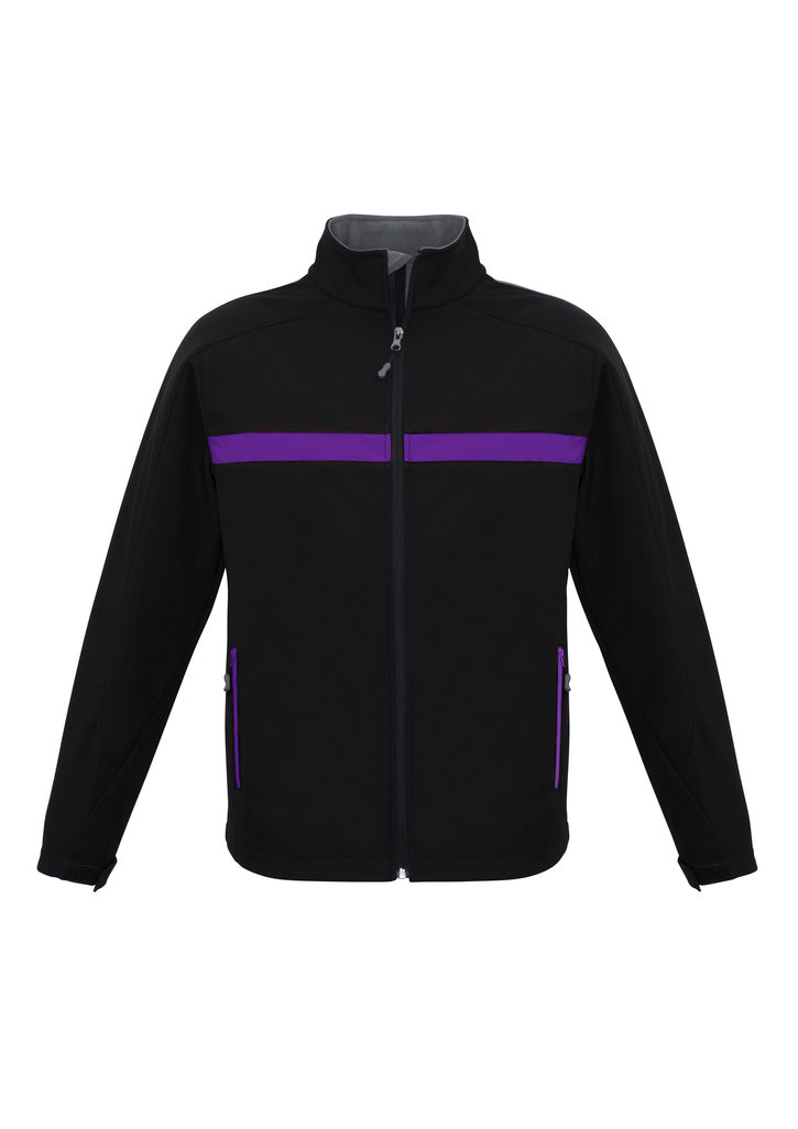 Unisex Charger Jacket - Black/Purple/Grey 5XL