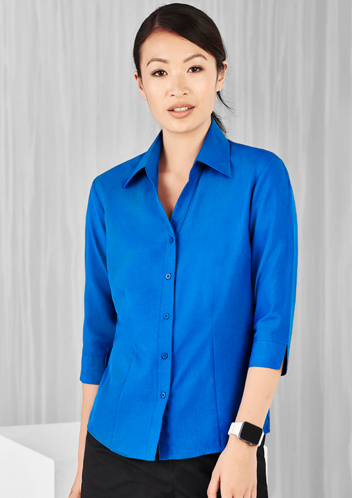 Womens Oasis 3/4 Sleeve Shirt - Navy 26