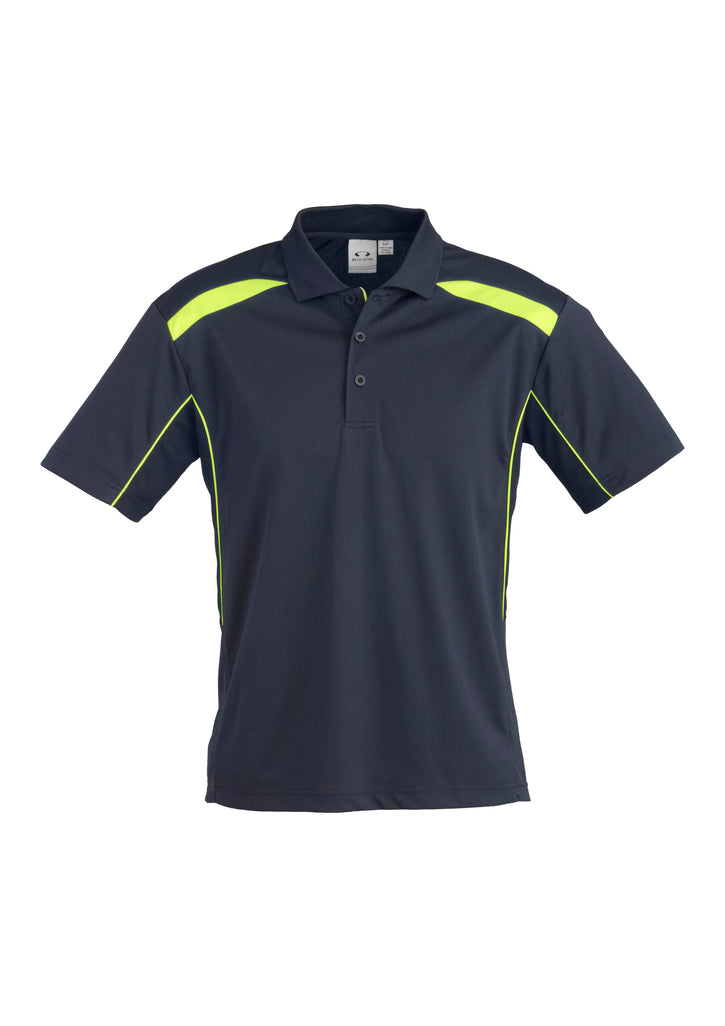 Mens United Short Sleeve Polo - Red/White 5XL