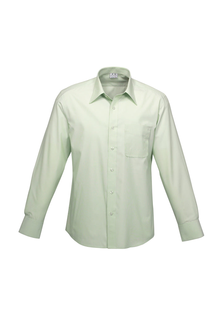 Mens Ambassador Long Sleeve Shirt - Silver Grey 5XL