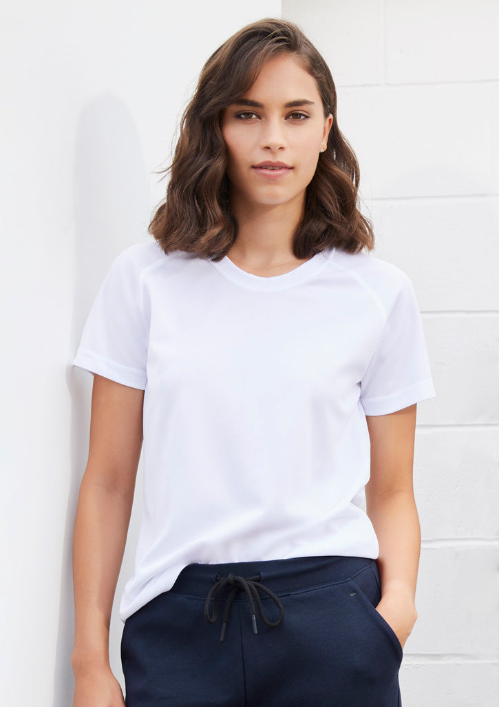Womens Sprint Short Sleeve Tee - White 22