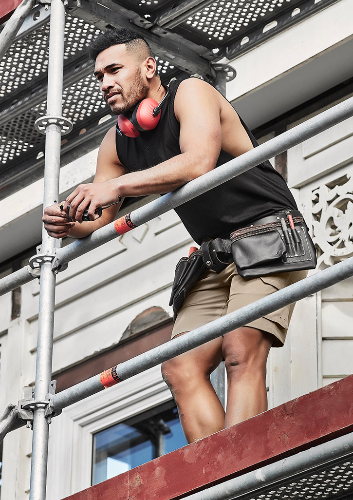Mens Streetworx Sleeveless Tee - Charcoal Marle 5XL