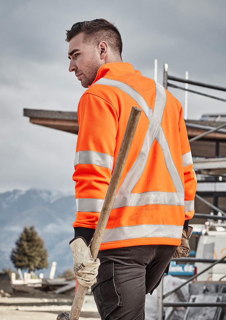 Unisex Hi Vis X Back Rail Jumper - Orange 7XL