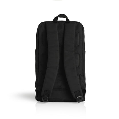 Recycled Travel Backpack Black - Back