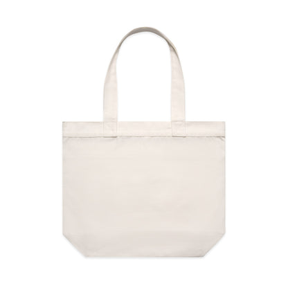 Pocket Tote Bag Cream - Back