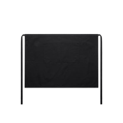 Canvas Half Apron Black - Back