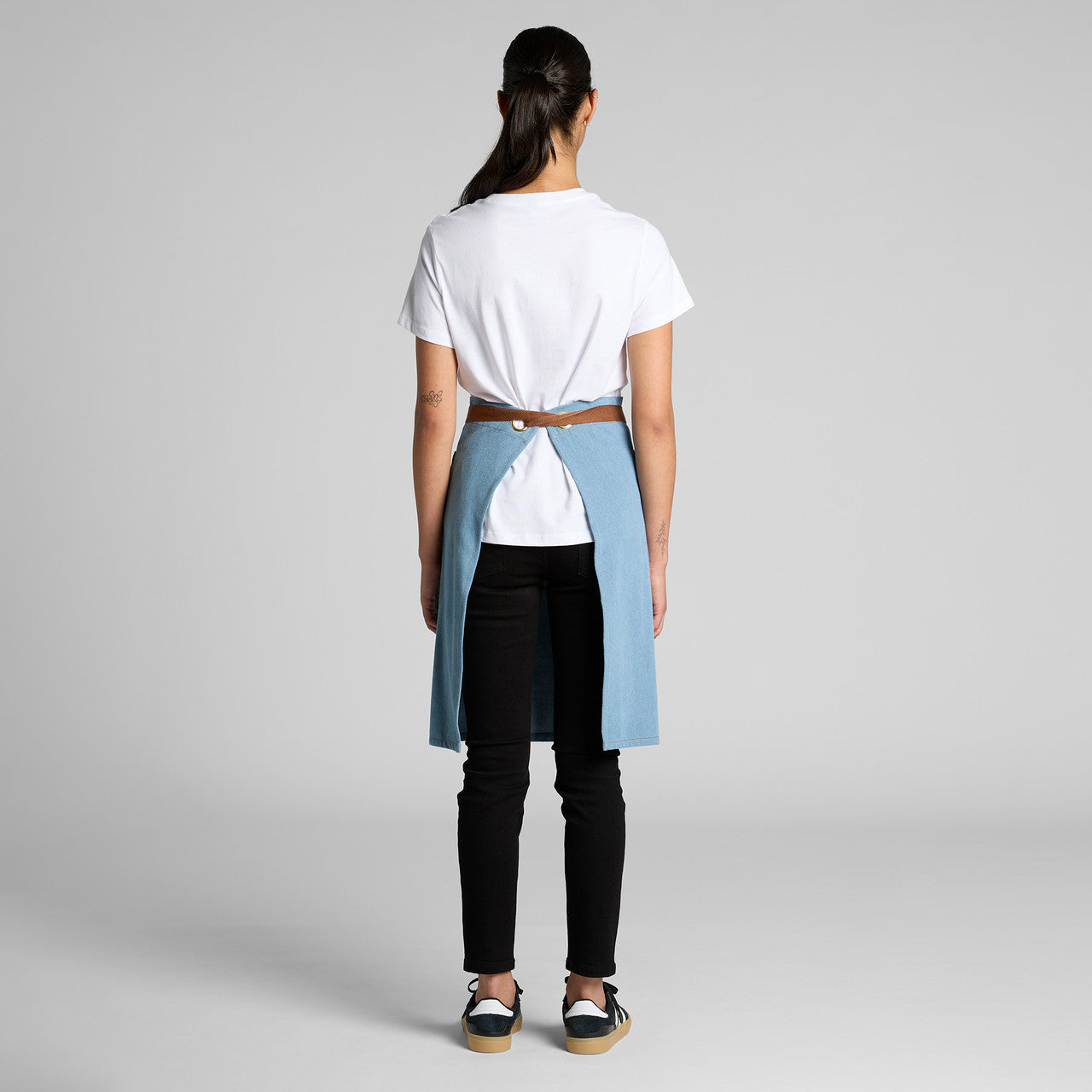Denim Half Apron Back