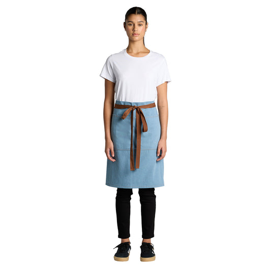 Denim Half Apron Front