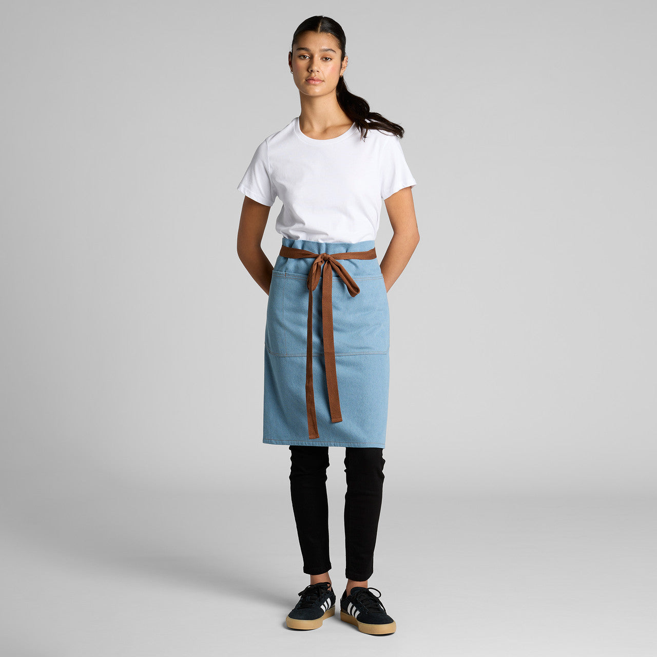 Denim Half Apron Back