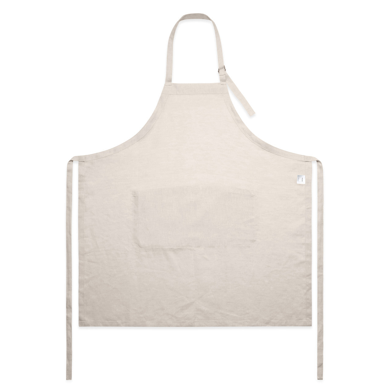 Linen Apron Natural - Back