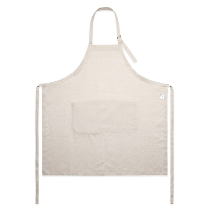 Linen Apron Natural - Back