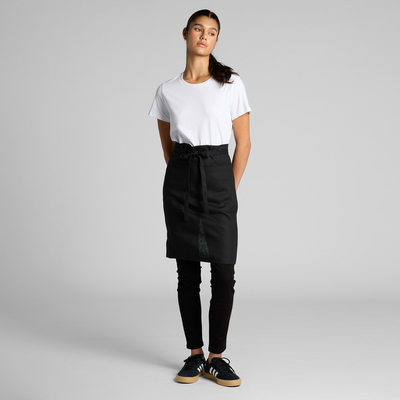 Linen Half Apron Back
