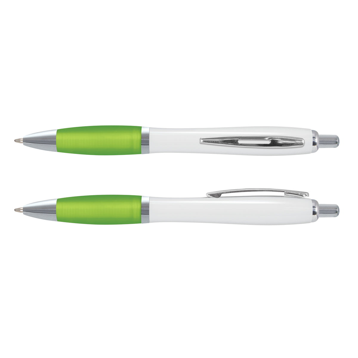 Vistro Pen - White Barrel - Bright Green