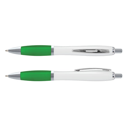 Vistro Pen - White Barrel - Dark Green