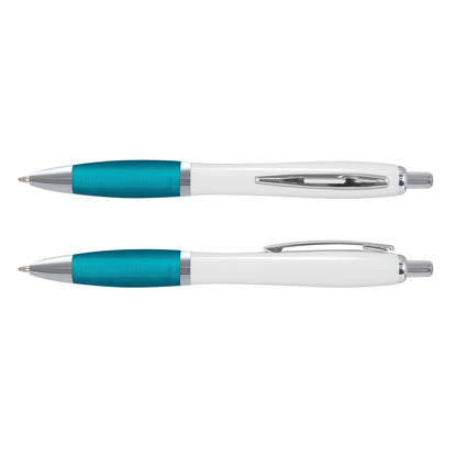 Vistro Pen - White Barrel - Light Blue