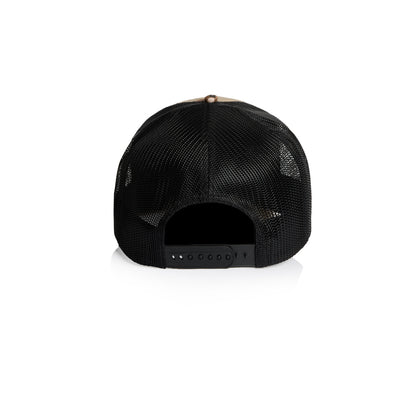 Stock Contrast Camo Trucker Desert/Camo Black - Back