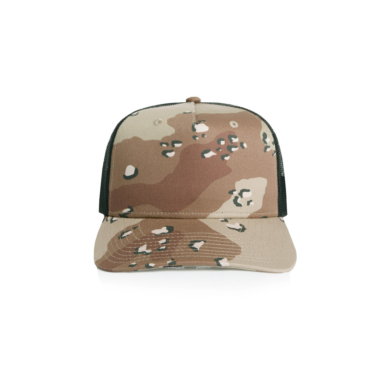 Stock Contrast Camo Trucker Desert/Camo Black