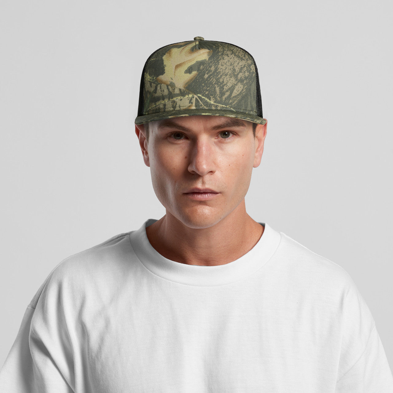 Stock Contrast Camo Trucker Turn