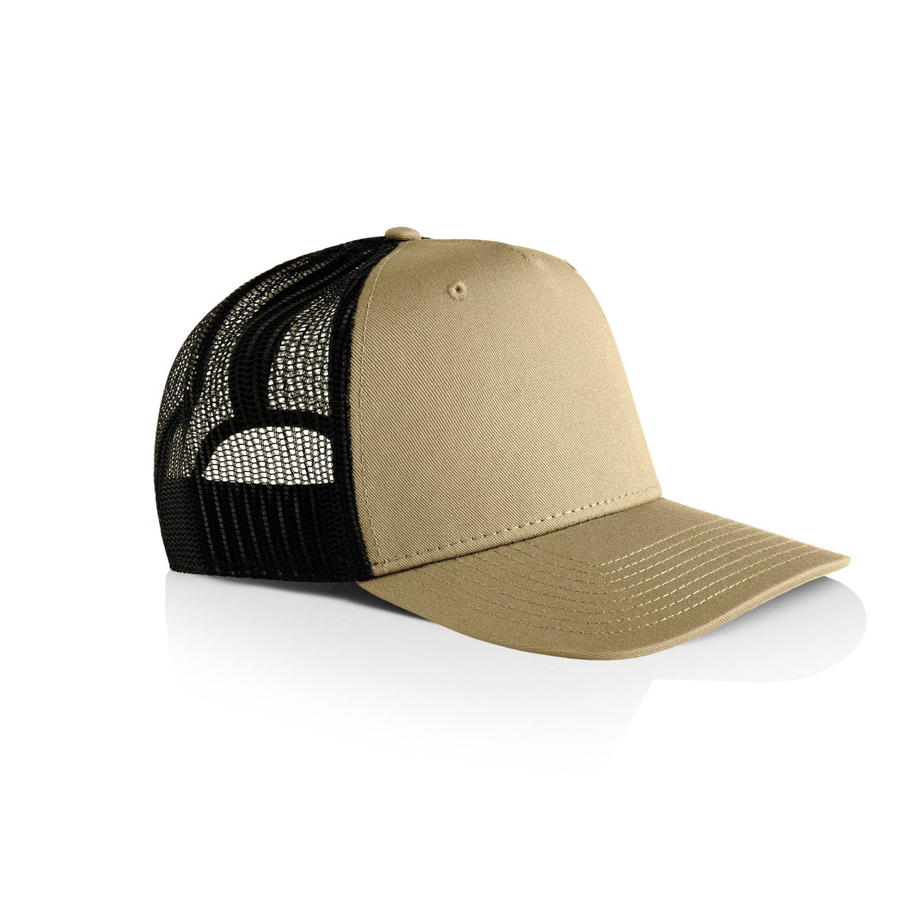 Stock Contrast Trucker Khaki/Black - Side