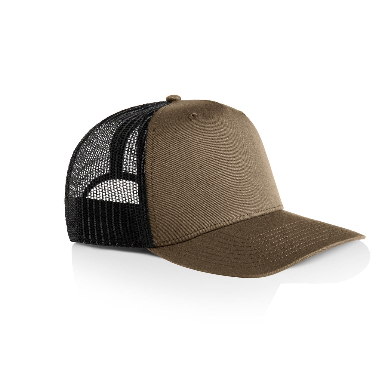Stock Contrast Trucker Walnut/Black - Side