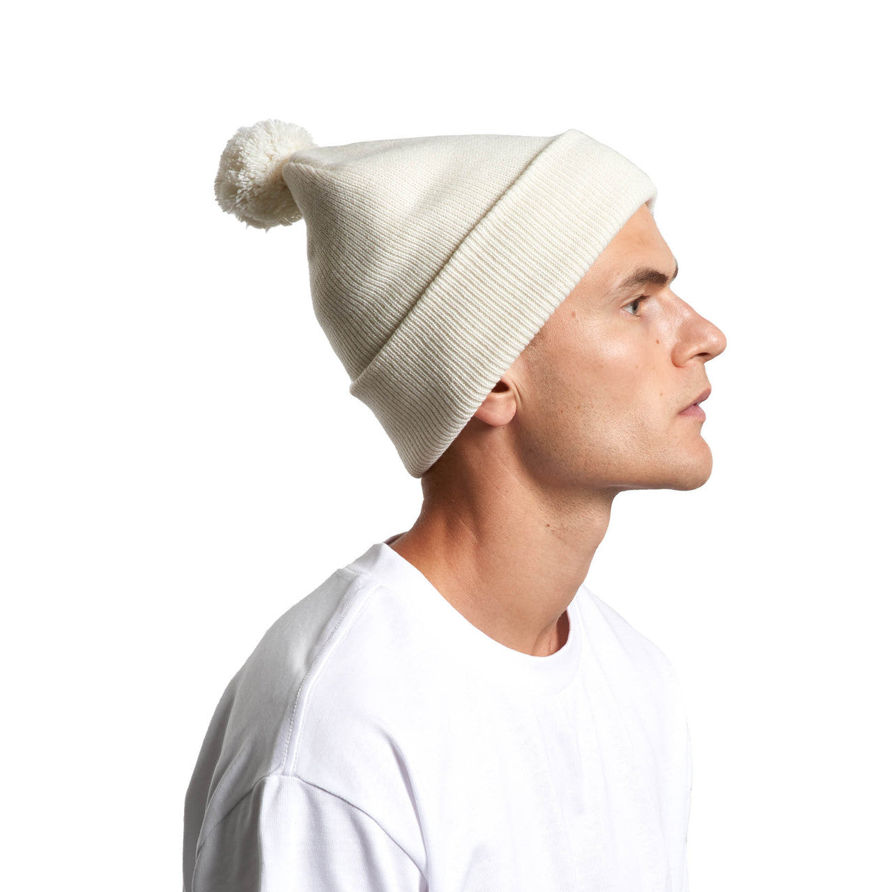 Pom Pom Beanie Front