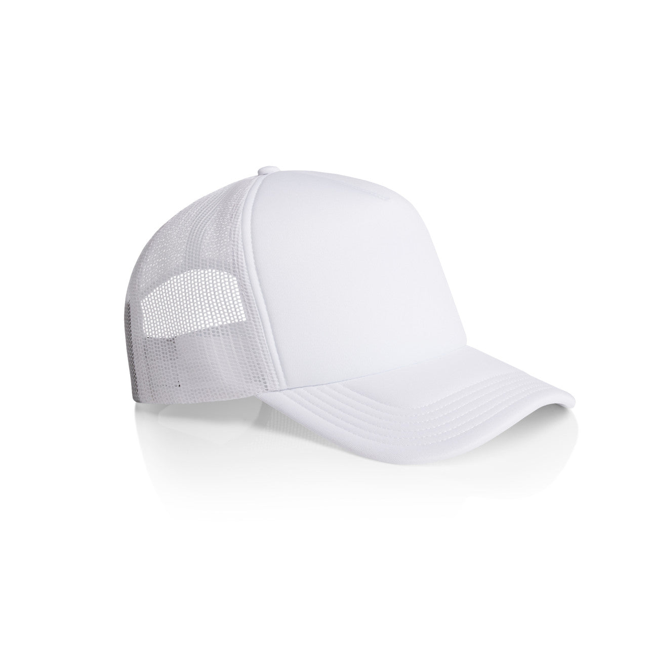 Frame Foam Trucker Cap White - Side