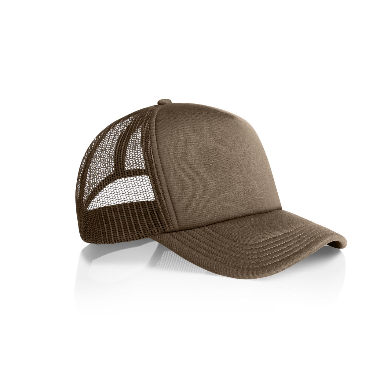 Frame Foam Trucker Cap Walnut - Side