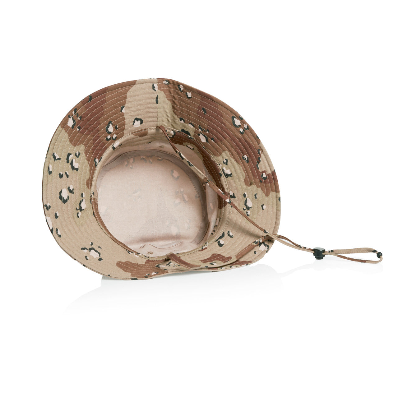 Wide Brim Camo Bucket Hat Desert Camo - Back