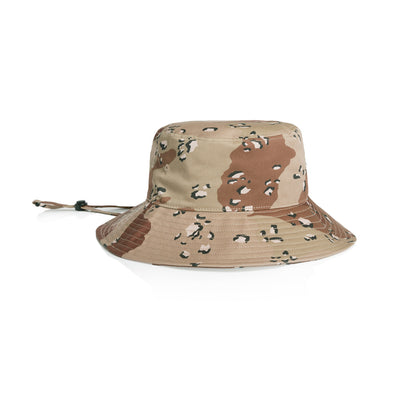 Wide Brim Camo Bucket Hat