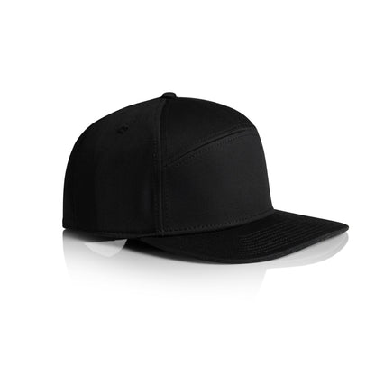 Stock 7Panel Cap Black - Side