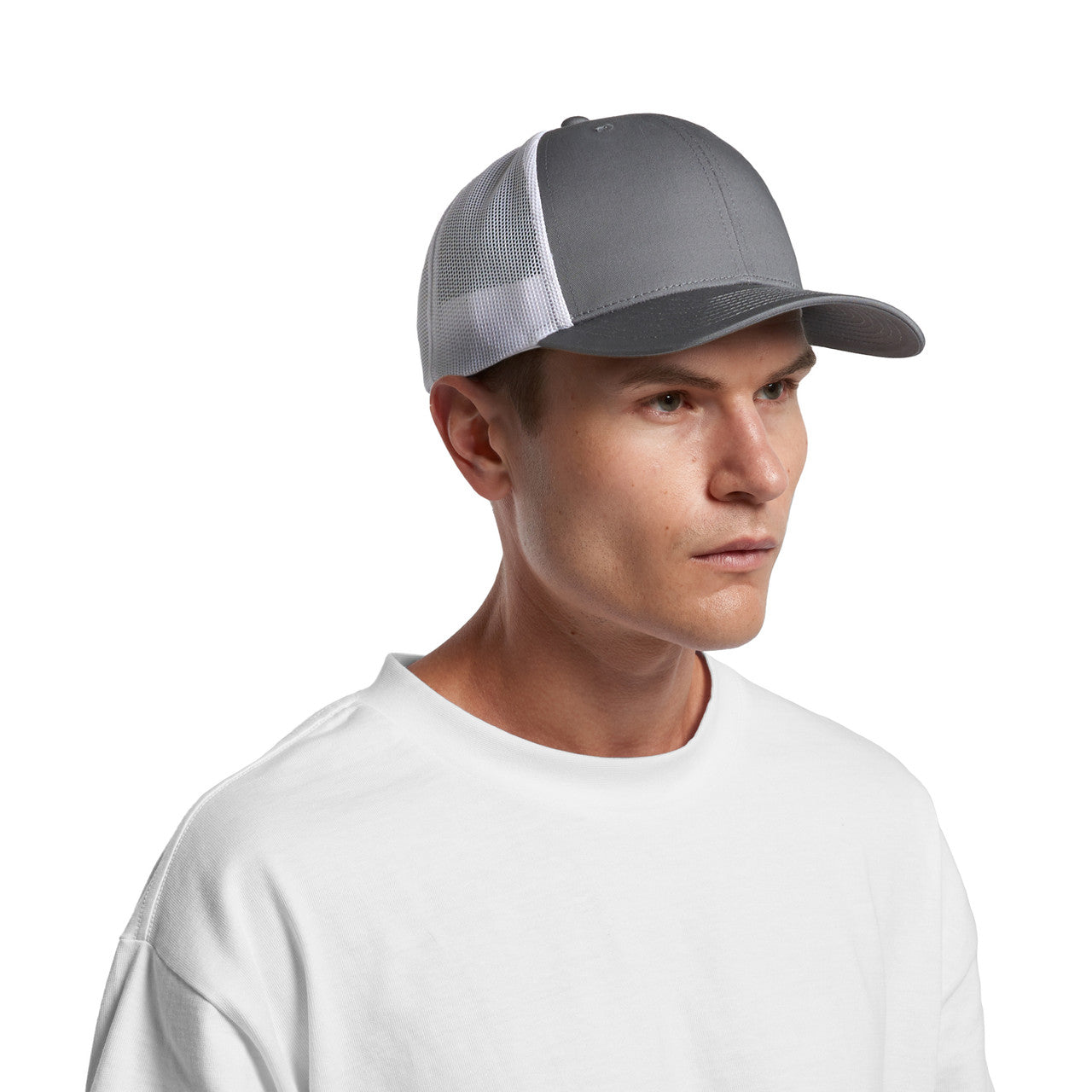 Mesh Contrast Trucker Cap Front
