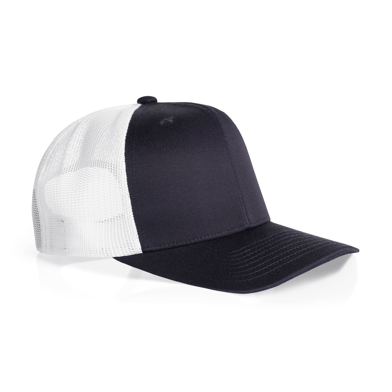 Mesh Contrast Trucker Cap Ink_Blue_White - Side