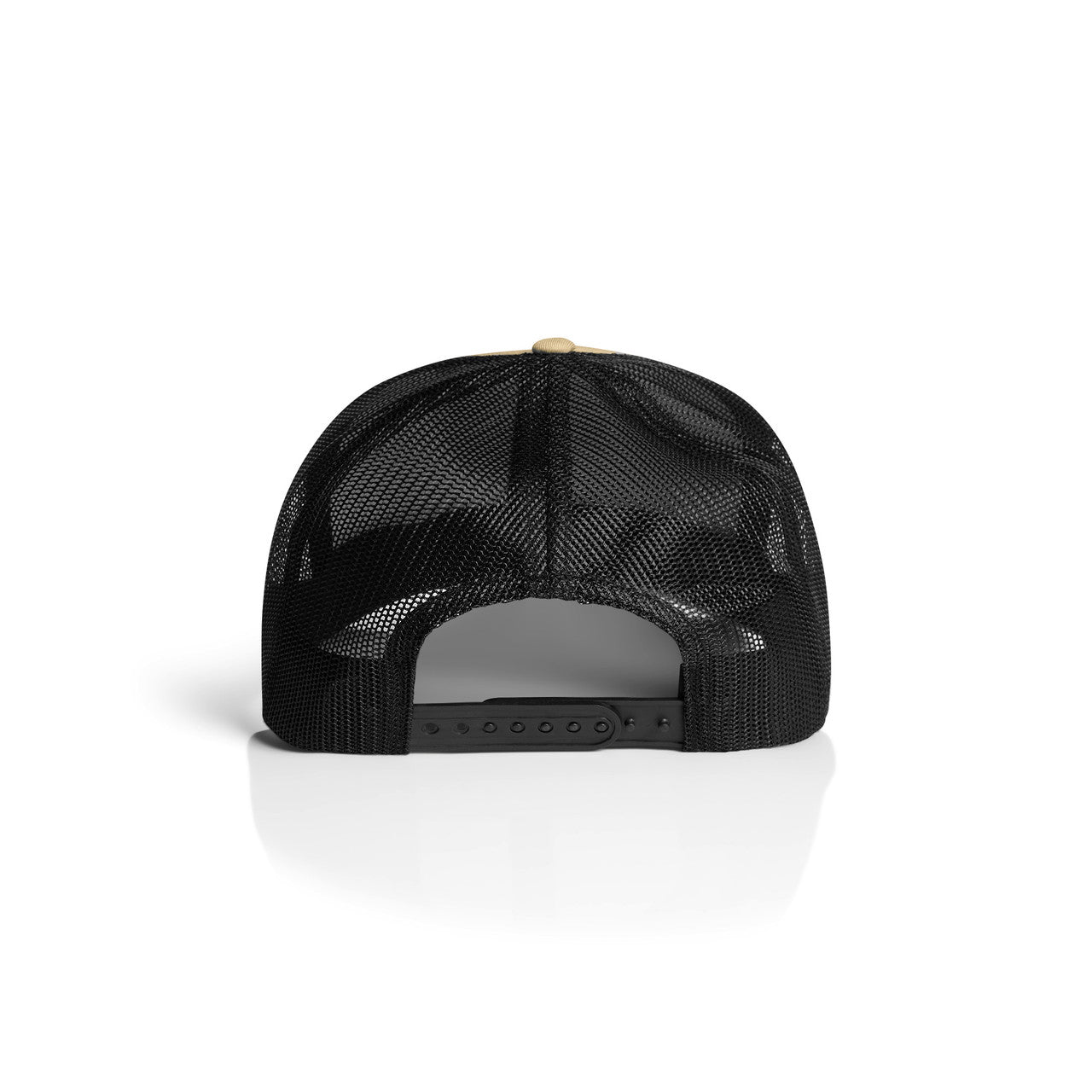 Mesh Contrast Trucker Cap Khaki/Black - Back
