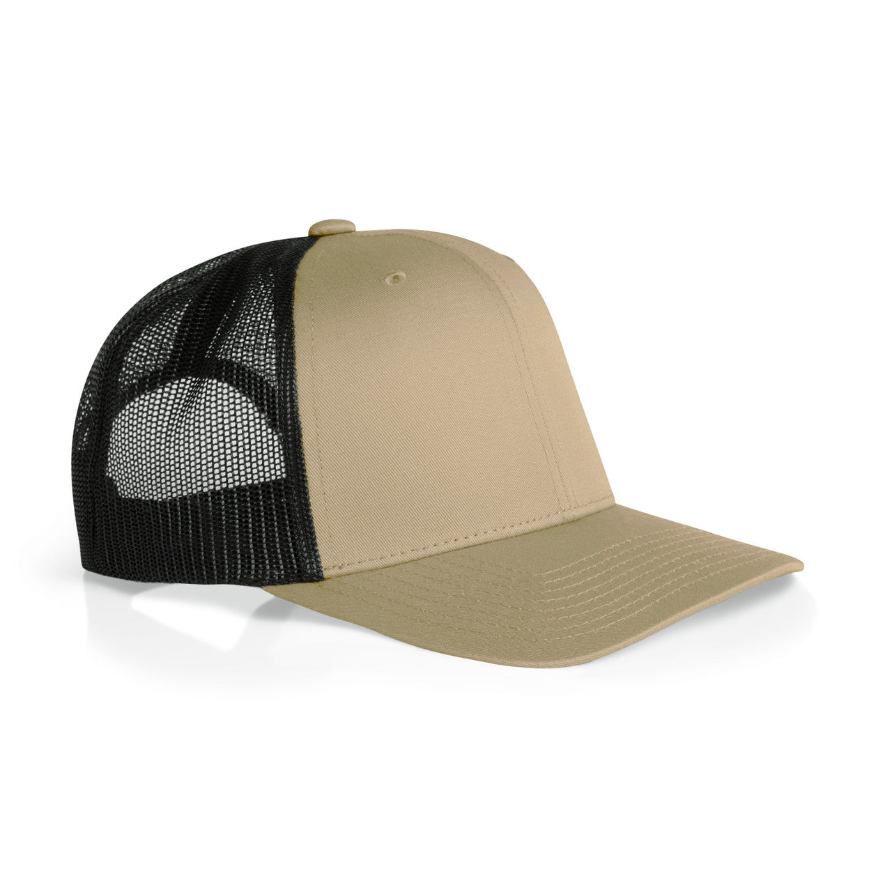 Mesh Contrast Trucker Cap Khaki_Black - Side