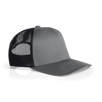 Mesh Contrast Trucker Cap Shadow_Black - Side