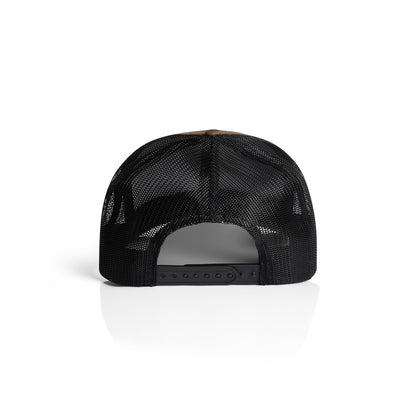 Mesh Contrast Trucker Cap Walnut/Black - Back