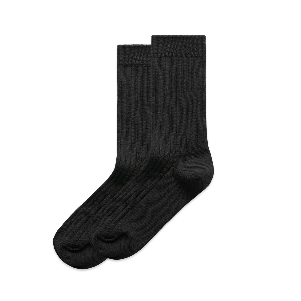 Women's Rib Socks (2 Pairs) Black