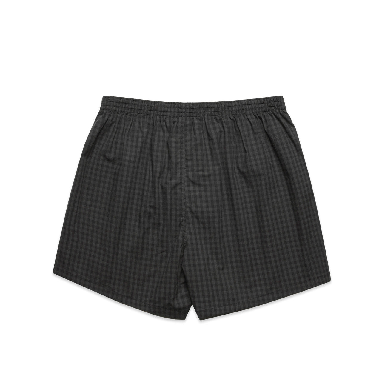 Boxer Check Shorts Black/Coal - Back