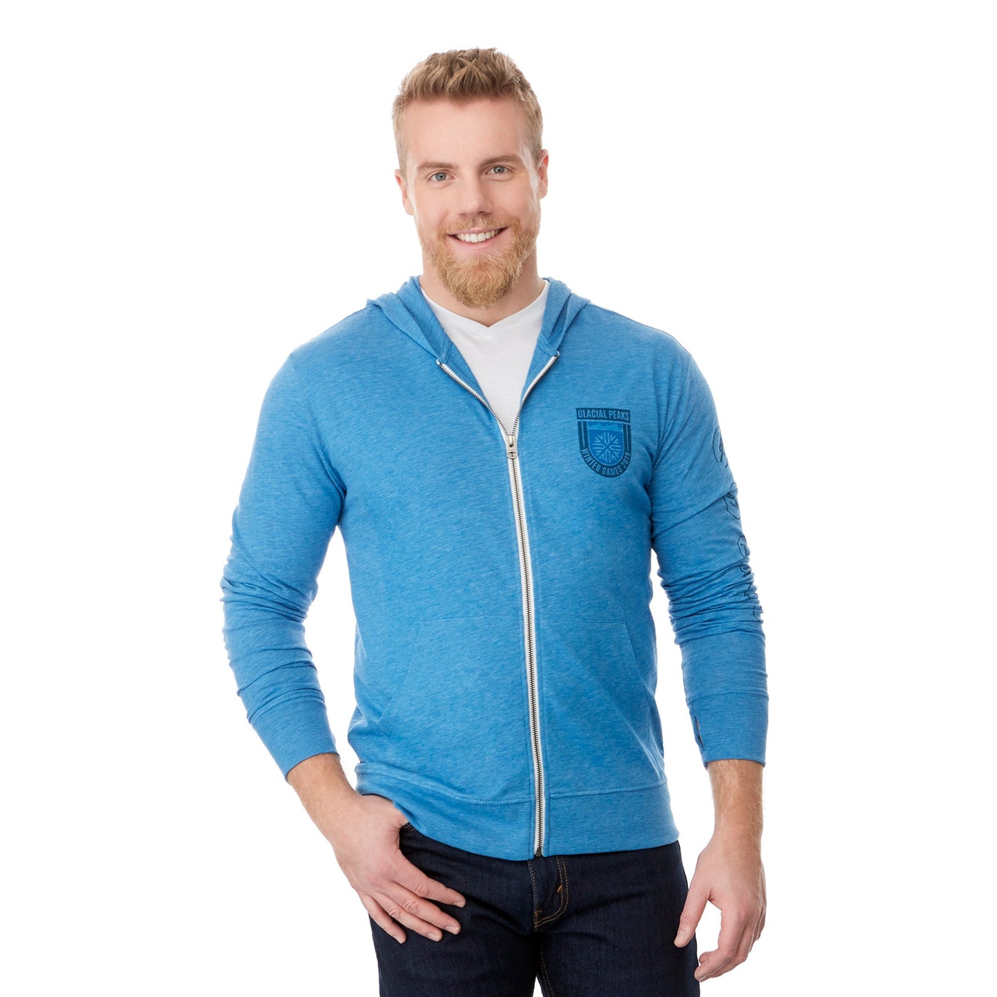 Garner Knit Full Zip Hoody - Mens
