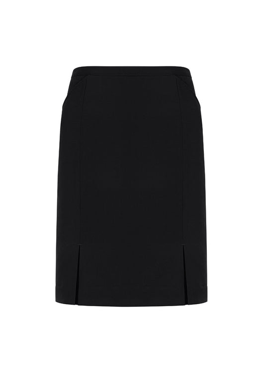 Womens Siena Front Pleat Detail Straight Skirt - Marine 26