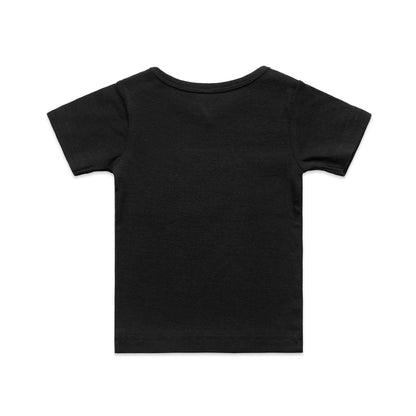 Organic Infant Wee Tee Black - Back