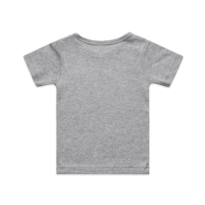 Organic Infant Wee Tee Grey Marle - Back