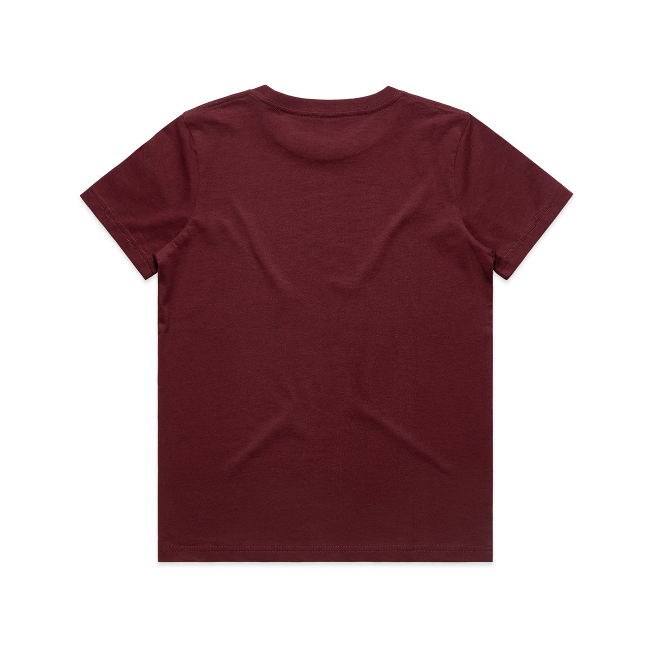 Kids Staple Tee Burgundy - Back
