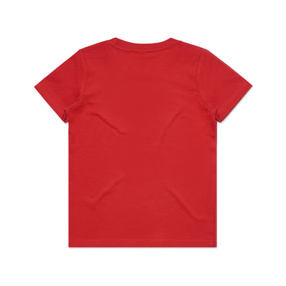 Kids Staple Tee Red - Back