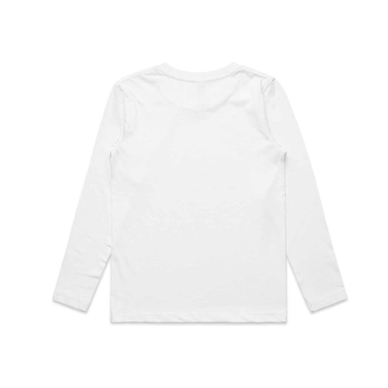 Youth Staple L/S Tee White - Back
